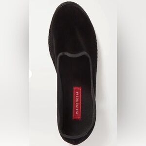 NWOT Vibi Venezia velvet slippers flats black 41
